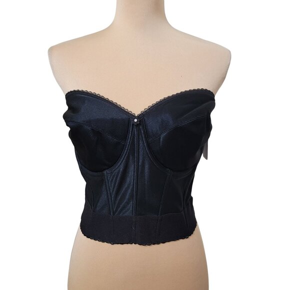 Dominique Size 36DD Black Noemi Backless Strapless Balconette Bridal Bra, NEW - Picture 2 of 13